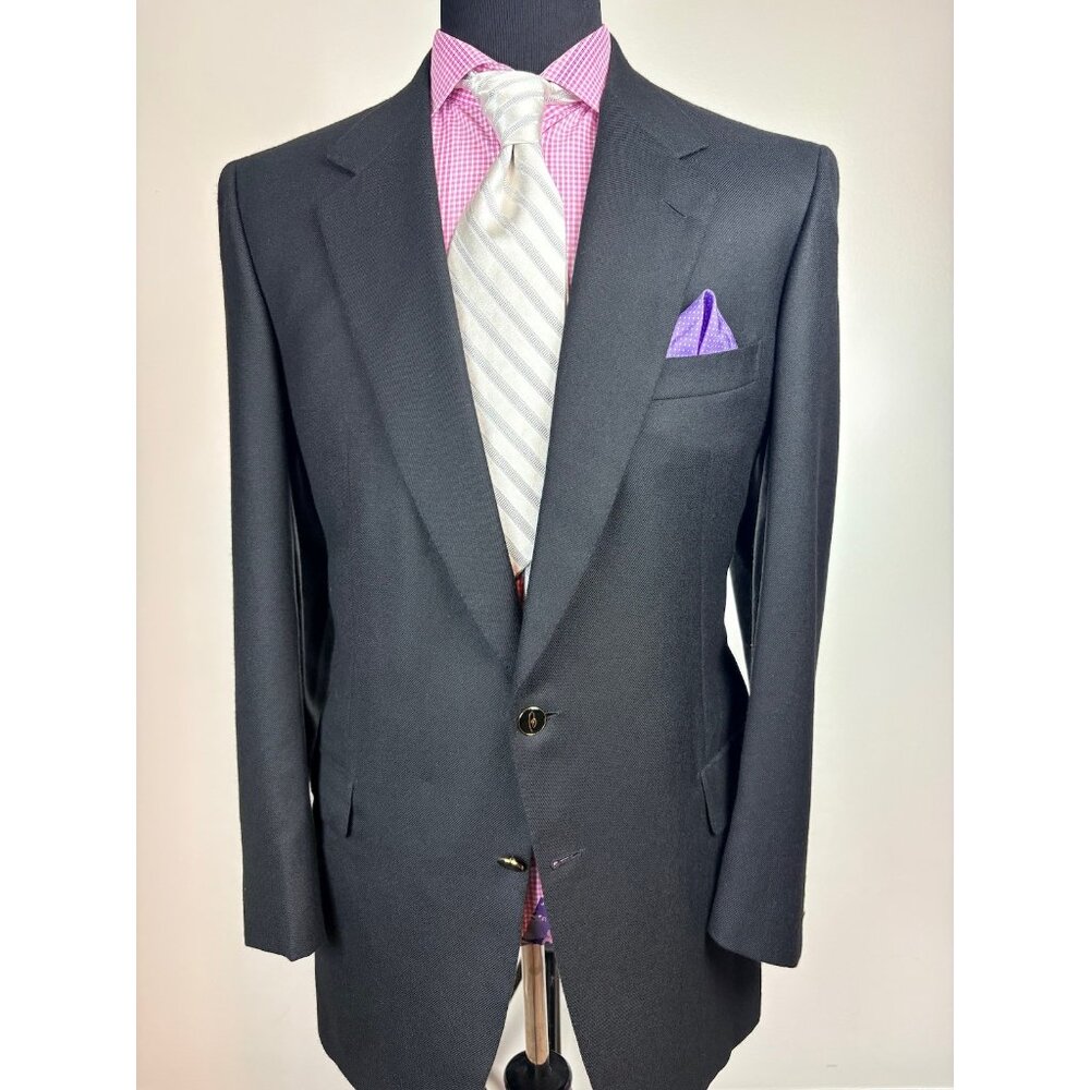 BRIONI Italian **100% CASHMERE** *B LOGO BTNS* Sport Jacket 46 L e56